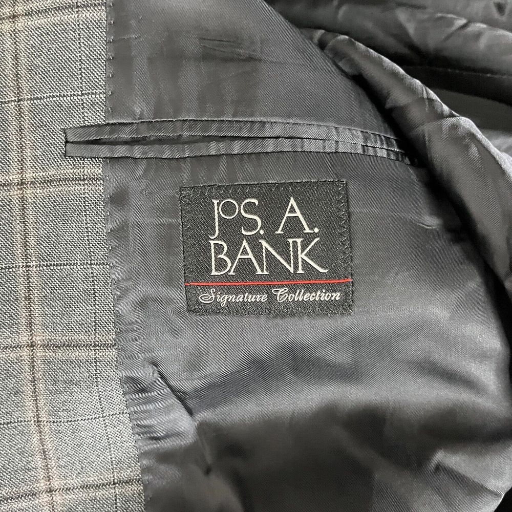 Jos. A. Bank Charcoal Checkered Sport Coat - Picture 11 of 12